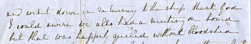 Letter from Henry Bedcock 1849